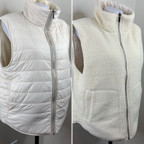 VARLEY Sandshell? Ellis Reversible Gilet Wind Shell Quilted Puffer Vest Sz XL - Picture 3 of 16